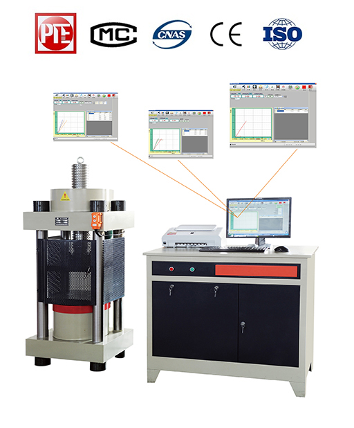 Model YAW-B Series Computer Control Electro-Hydraulic  Servo Compression Testing Machine